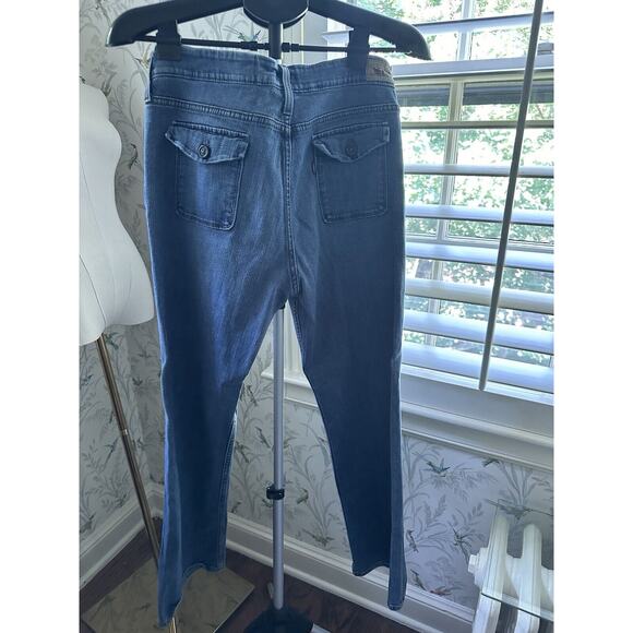 Levis 545 Women's Blue Jeans Sz 12 Boot Cut High Rise Light Wash 36x30” measured - Picture 4 of 12